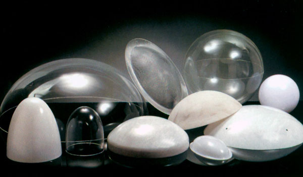 24 Clear Acrylic Hemisphere - Plastic Domes and Spheres